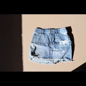 High Waisted Denim Skirt